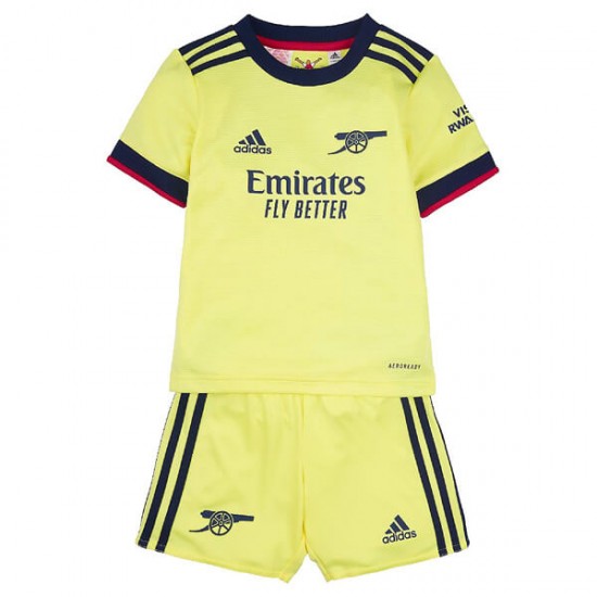 Camisola Arsenal Criança Equipamento Segundo 2021-2022 Manga Curta